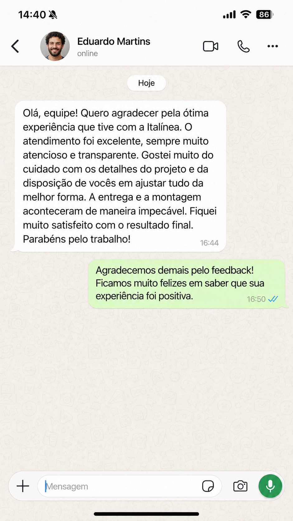 Depoimento Cliente 7