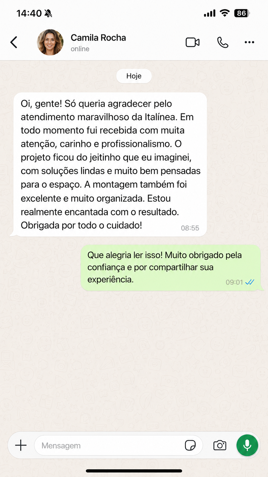 Depoimento Cliente 8